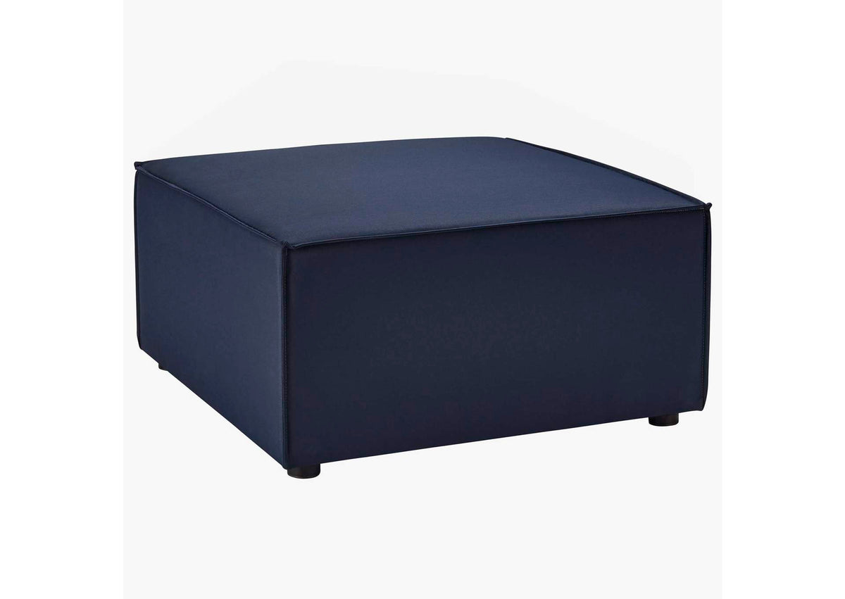EEI-4211-NAV Saybrook Outdoor Patio Upholstered Sectional Sofa Ottoman By Modway