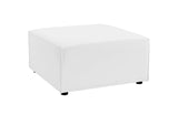 EEI-4211-WHI Saybrook Outdoor Patio Upholstered Sectional Sofa Ottoman By Modway