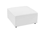 EEI-4211-WHI Saybrook Outdoor Patio Upholstered Sectional Sofa Ottoman By Modway
