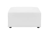 EEI-4211-WHI Saybrook Outdoor Patio Upholstered Sectional Sofa Ottoman By Modway
