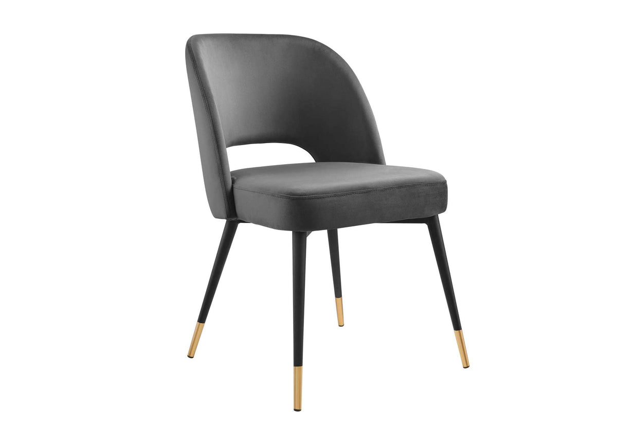 EEI-4212-CHA Rouse Performance Velvet Dining Side Chair By Modway