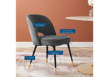 EEI-4212-CHA Rouse Performance Velvet Dining Side Chair By Modway