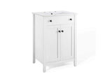 EEI-4250-WHI-WHI Nantucket 24" Bathroom Vanity By Modway