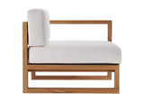 EEI-4257-NAT-WHI-SET Upland 4-Piece Outdoor Patio Teak Wood Furniture Set By Modway