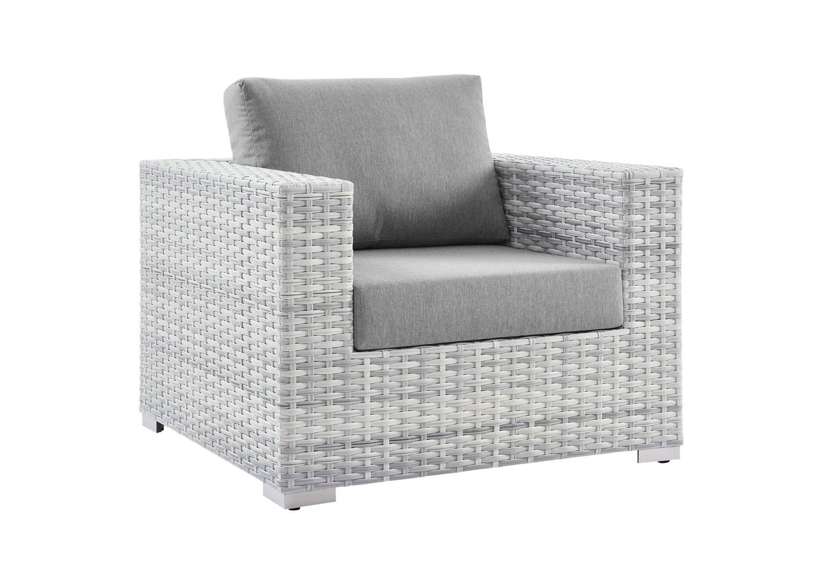 EEI-4297-LGR-GRY Convene Outdoor Patio Armchair By Modway