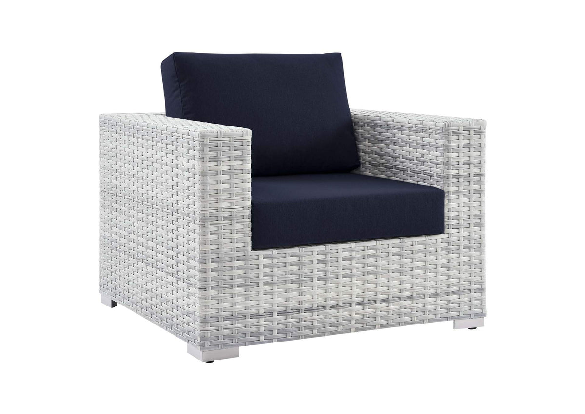 EEI-4297-LGR-NAV Convene Outdoor Patio Armchair By Modway