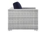 EEI-4297-LGR-NAV Convene Outdoor Patio Armchair By Modway