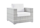 EEI-4297-LGR-WHI Convene Outdoor Patio Armchair By Modway