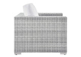 EEI-4297-LGR-WHI Convene Outdoor Patio Armchair By Modway