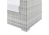 EEI-4297-LGR-WHI Convene Outdoor Patio Armchair By Modway