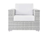 EEI-4297-LGR-WHI Convene Outdoor Patio Armchair By Modway