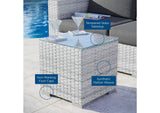 EEI-4300-LGR Convene Outdoor Patio Side Table By Modway