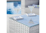 EEI-4300-LGR Convene Outdoor Patio Side Table By Modway