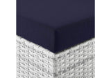 EEI-4301-LGR-NAV Convene Outdoor Patio Ottoman By Modway