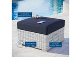 EEI-4301-LGR-NAV Convene Outdoor Patio Ottoman By Modway