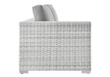 EEI-4303-LGR-GRY Convene Outdoor Patio Left-Arm Loveseat By Modway