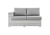 EEI-4303-LGR-GRY Convene Outdoor Patio Left-Arm Loveseat By Modway