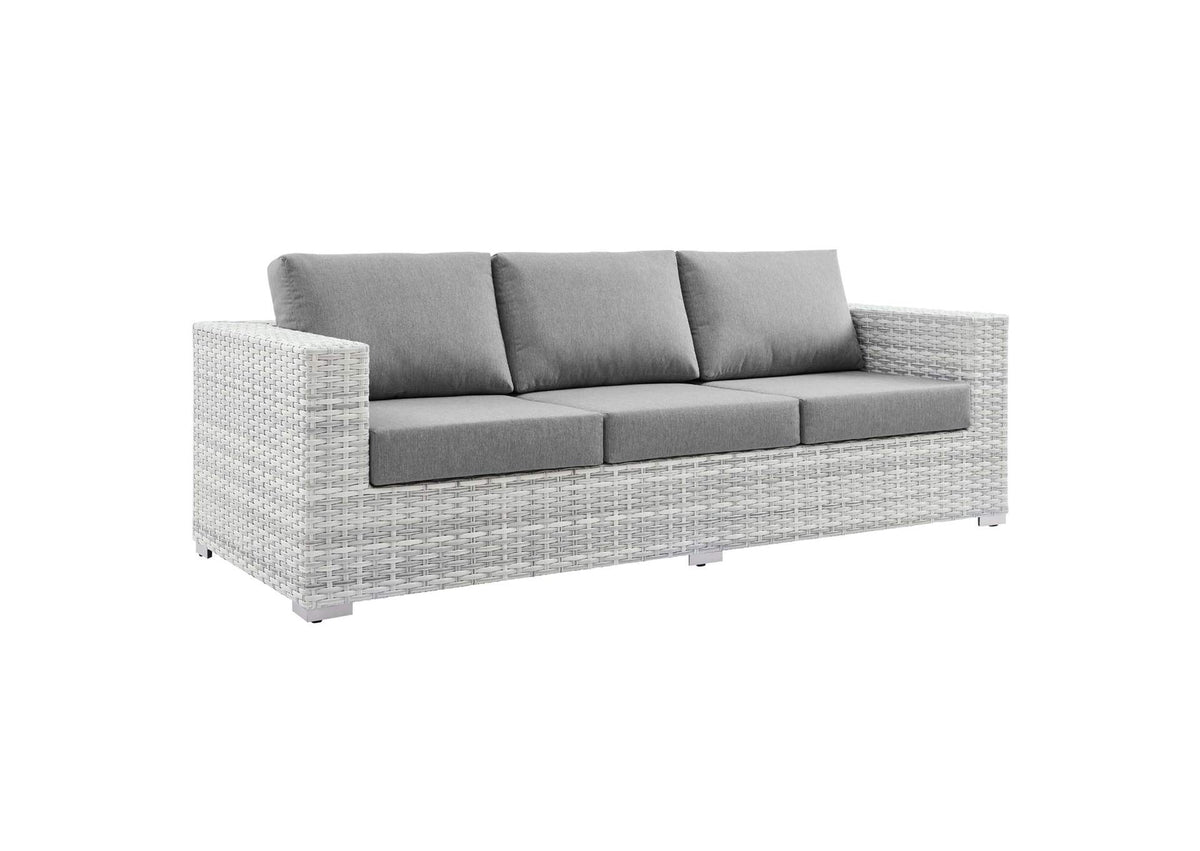 EEI-4305-LGR-GRY Convene Outdoor Patio Sofa By Modway