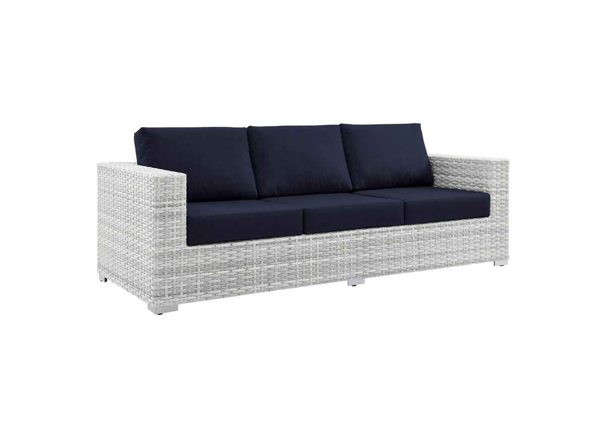 EEI-4305-LGR-NAV Convene Outdoor Patio Sofa By Modway