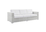 EEI-4305-LGR-WHI Convene Outdoor Patio Sofa By Modway