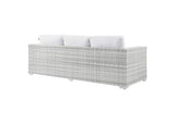 EEI-4305-LGR-WHI Convene Outdoor Patio Sofa By Modway