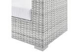 EEI-4305-LGR-WHI Convene Outdoor Patio Sofa By Modway