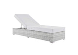 EEI-4307-LGR-WHI Convene Outdoor Patio Chaise By Modway