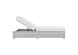 EEI-4307-LGR-WHI Convene Outdoor Patio Chaise By Modway