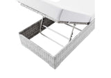 EEI-4307-LGR-WHI Convene Outdoor Patio Chaise By Modway
