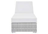 EEI-4307-LGR-WHI Convene Outdoor Patio Chaise By Modway