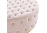 EEI-4326-PNK Ensconce Tufted Performance Velvet Round Ottoman By Modway
