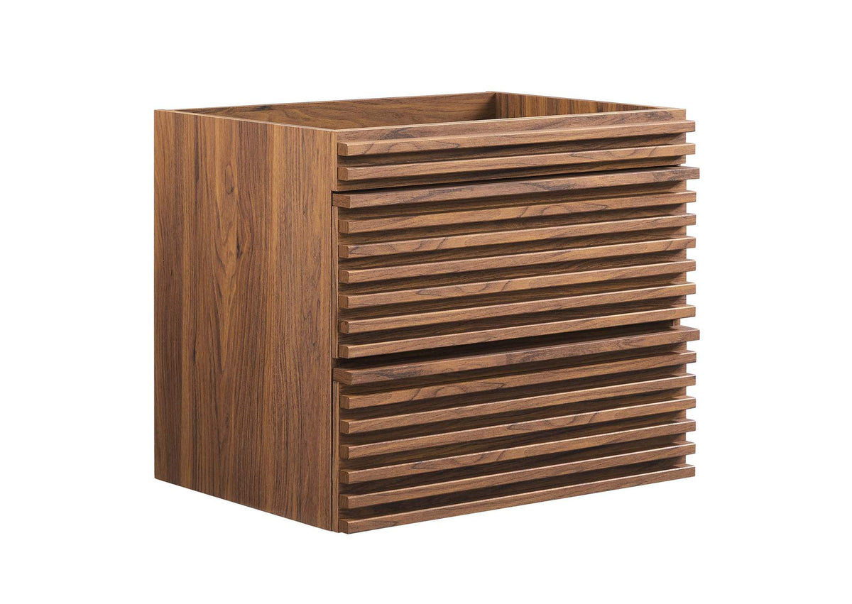 EEI-4338-WAL Render 24" Wall-Mount Bathroom Vanity Cabinet - Sink Basin Not Included - By Modway