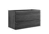 EEI-4339-CHA Render 36" Wall-Mount Bathroom Vanity Cabinet - Sink Basin Not Included - By Modway