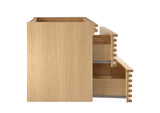 EEI-4339-OAK Render 36" Wall-Mount Bathroom Vanity Cabinet - Sink Basin Not Included - By Modway