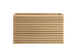 EEI-4339-OAK Render 36" Wall-Mount Bathroom Vanity Cabinet - Sink Basin Not Included - By Modway