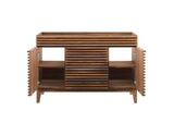 EEI-4341-WAL Render 48" Single Sink Compatible - Not Included - Bathroom Vanity Cabinet By Modway