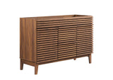 EEI-4342-WAL Render 48" Double Sink Compatible - Not Included - Bathroom Vanity Cabinet By Modway
