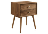 EEI-4343-WAL-WAL Ember Wood Nightstand With USB Ports By Modway