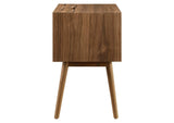 EEI-4343-WAL-WAL Ember Wood Nightstand With USB Ports By Modway