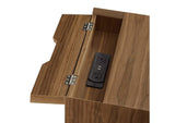 EEI-4343-WAL-WAL Ember Wood Nightstand With USB Ports By Modway
