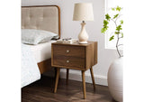EEI-4343-WAL-WAL Ember Wood Nightstand With USB Ports By Modway