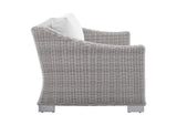 EEI-4355-LGR-WHI Conway 4-Piece Sunbrella® Outdoor Patio Wicker Rattan Furniture Set By Modway