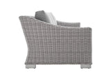 EEI-4359-LGR-GRY Conway 4-Piece Sunbrella® Outdoor Patio Wicker Rattan Furniture Set By Modway