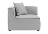 EEI-4377-GRY Saybrook 2-Piece Outdoor Patio Upholstered Sectional Sofa Loveseat By Modway