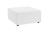 EEI-4378-WHI Saybrook Outdoor Patio Upholstered Loveseat And Ottoman Set By Modway
