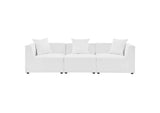 EEI-4379-WHI Saybrook 3-Piece Outdoor Patio Upholstered Sectional Sofa By Modway