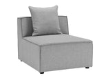 EEI-4380-GRY Saybrook 4-Piece Outdoor Patio Upholstered Sectional Sofa By Modway