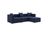 EEI-4380-NAV Saybrook 4-Piece Outdoor Patio Upholstered Sectional Sofa By Modway