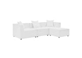 EEI-4380-WHI Saybrook 4-Piece Outdoor Patio Upholstered Sectional Sofa By Modway