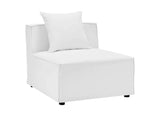 EEI-4380-WHI Saybrook 4-Piece Outdoor Patio Upholstered Sectional Sofa By Modway